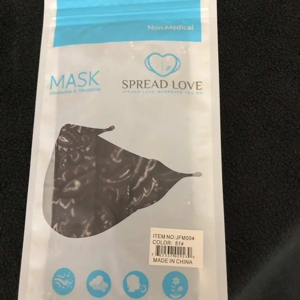 Two-Layer Pleated Face Mask with Adjustable Straps